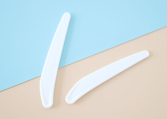 71.7mm Witte Plastic Spatellepel voor Kosmetische Kruik