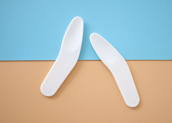 62.9mm Plastic Make-up Tool Creme Cosmetische Spatula Scoop Witte kleur
